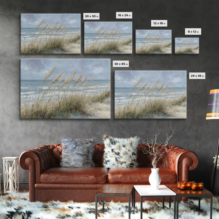 Sea Oats Swaying Canvas Print, Beach Art, Nautical Decor, Coastal Decor, Fine Art, Shore, Modern Decor, Fine Art Print, BEA-3x2-33