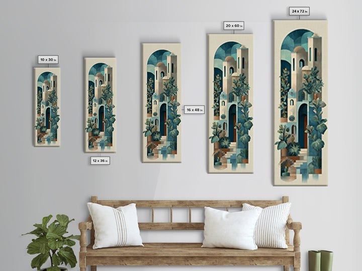 Neutral Rainbow Arches Canvas Print, Boho Art, Wall Print, Living Room Decor, Fine Art, Bohemian, Minimalist Decor, BOH-1x3-39