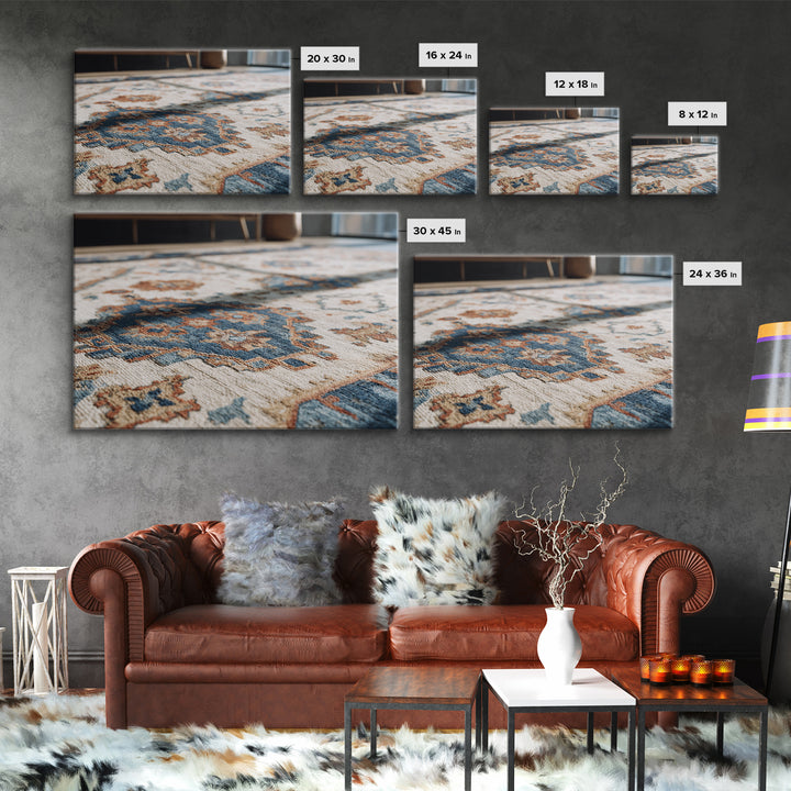 Tribal Neutral Pattern Canvas Print, Boho Art, Modern Wall Art, Living Room Decor, Fine Art, Bohemian, Textured Painting, BOH-3x2-42