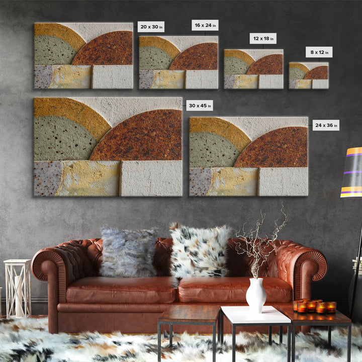 Abstract Clay Shapes Canvas Print, Boho Art, Printable Wall Art, Living Room Decor, Fine Art, Bohemian, Abstract Wall Art, BOH-3x2-68