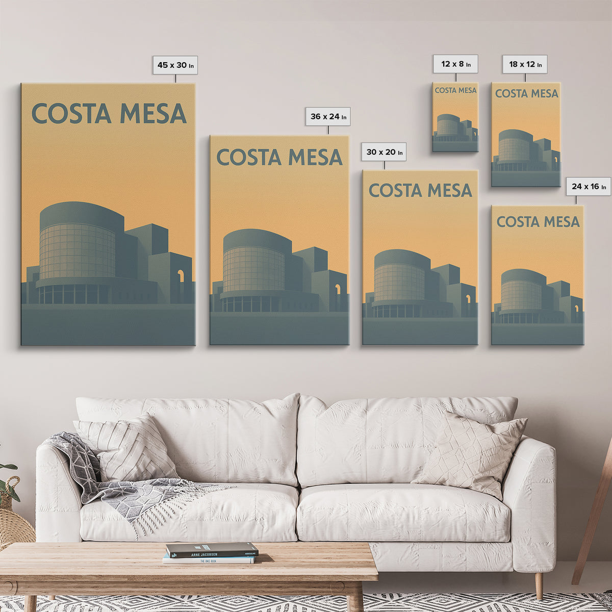 Costa Mesa California Travel Poster, Canvas Print, Vintage City Poster Art, Costa Mesa Travel Art, Vintage City Poster, Travel Poster Art