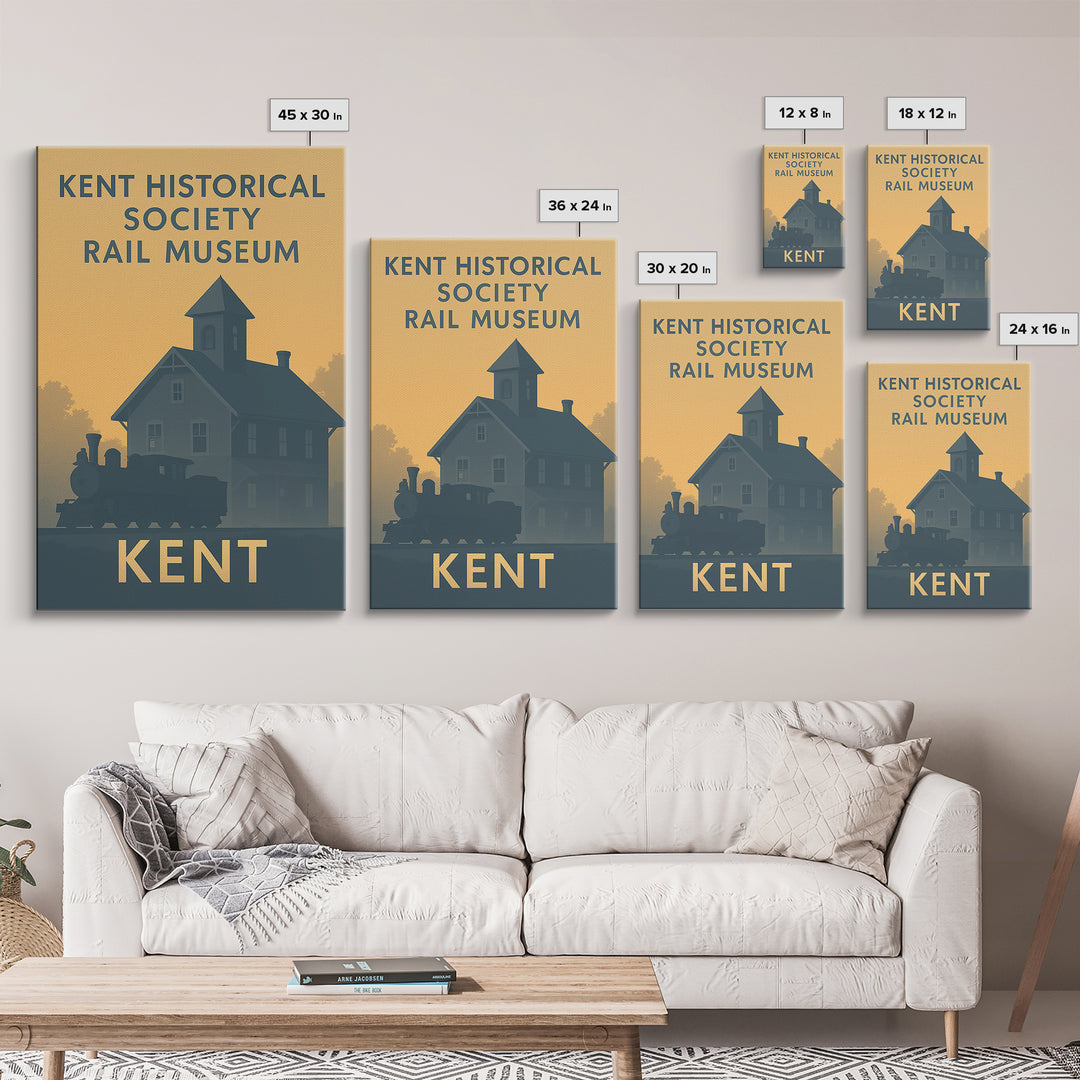 Kent Travel Poster, Canvas Print, Sunset Skyline Wall Art, Kent Poster ...