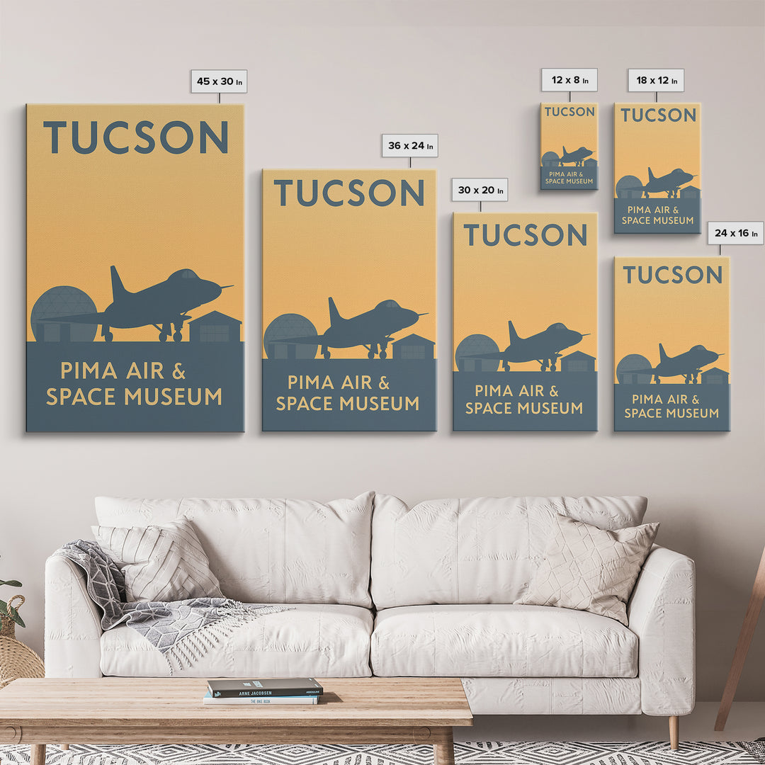 Tucson Arizona Travel Poster, Canvas Print, Mid Century Travel Art, Tucson Wall Art, Vintage Travel Print, Wall Art, Retro Travel Print