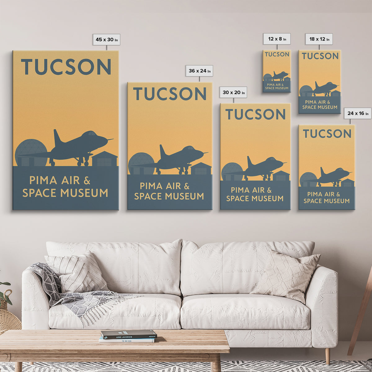 Tucson Arizona Travel Poster, Canvas Print, Mid Century Travel Art, Tucson Wall Art, Vintage Travel Print, Wall Art, Retro Travel Print