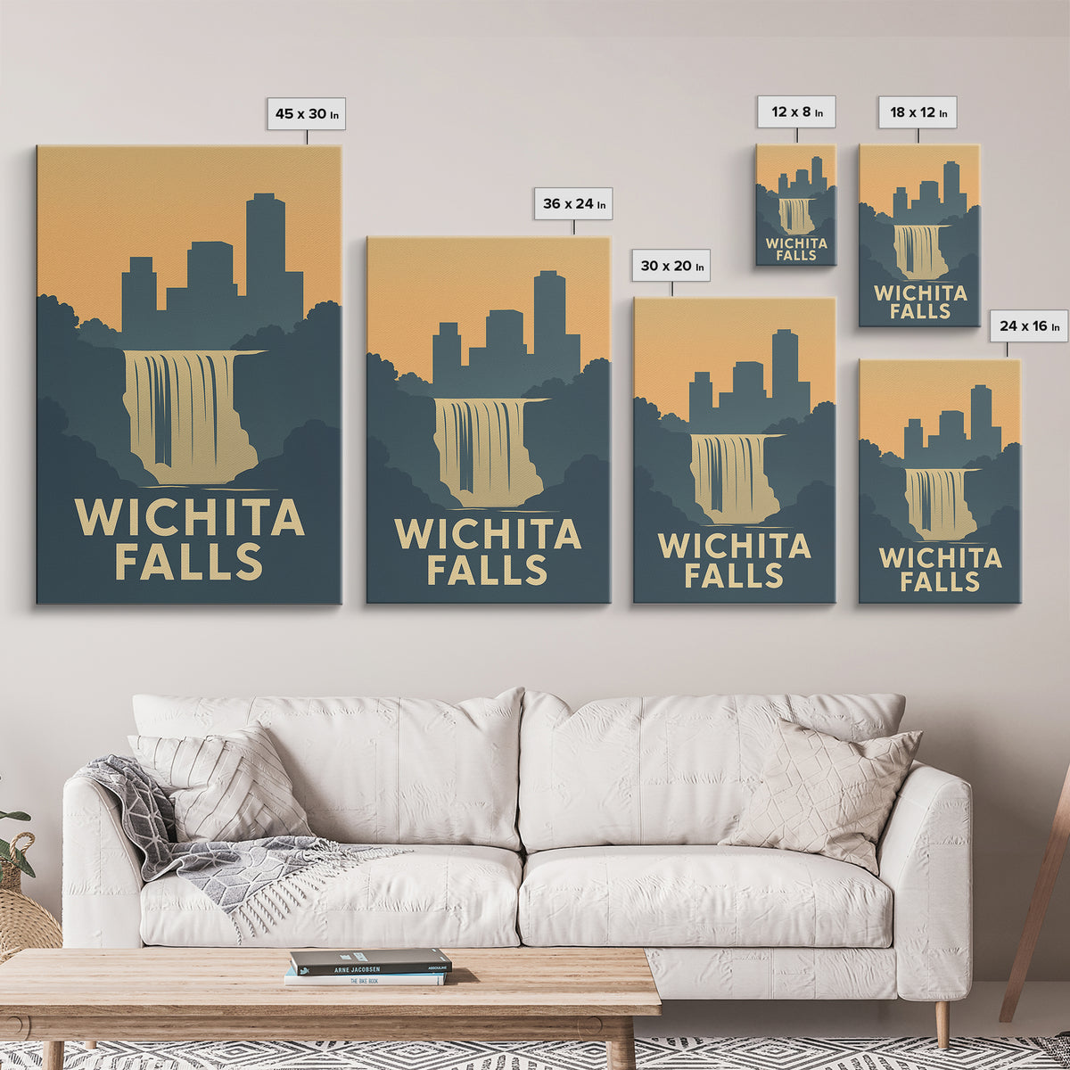 Wichita Falls Travel Poster, Canvas Print, Vintage City Poster Art, Wichita Falls Poster Print, Travel Poster Art, Gift For Travelers