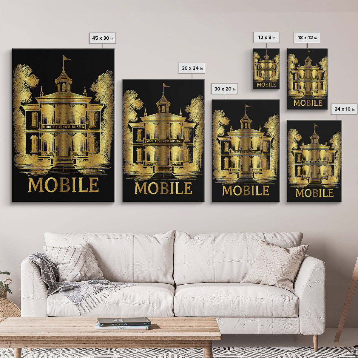 Mobile Travel Poster, Canvas Print, Dark Background Poster Art, Mobile Art Print, Travel Wall Decor, Gift For Travelers, City Travel Prints