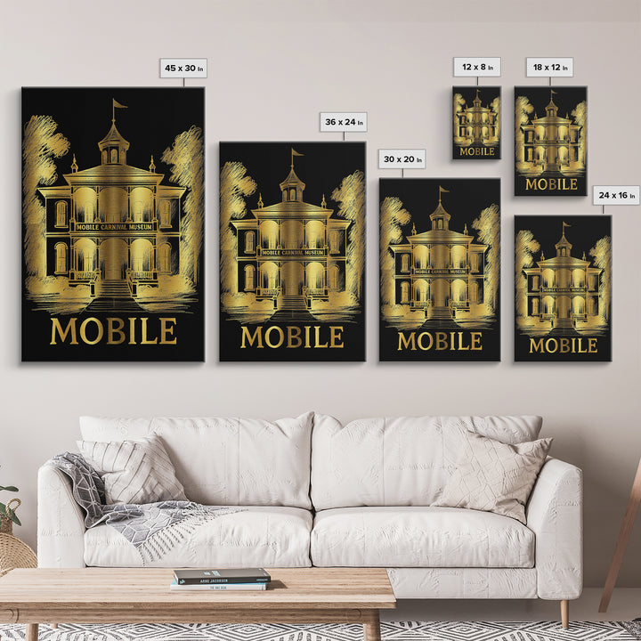 Mobile Travel Poster, Canvas Print, Dark Background Poster Art, Mobile Art Print, Travel Wall Decor, Gift For Travelers, City Travel Prints