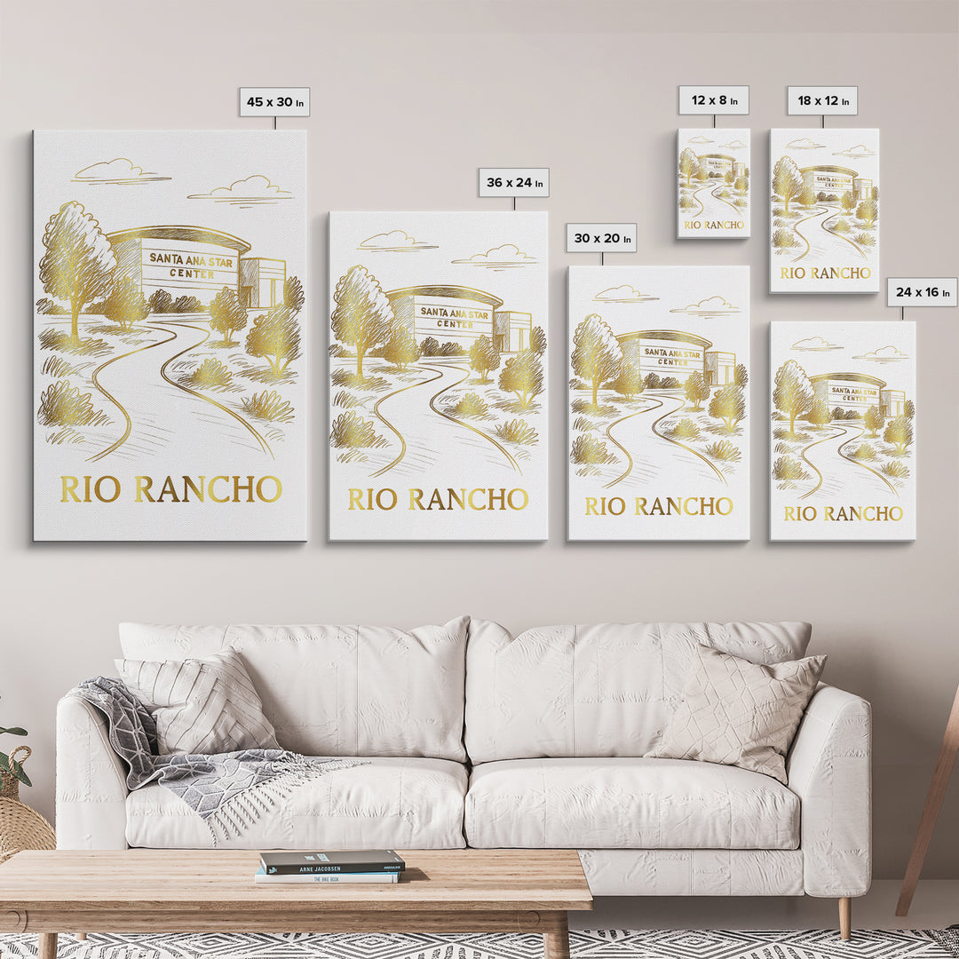 Rio Rancho Travel Poster, Framed Canvas Print, Minimalist Poster Art ...