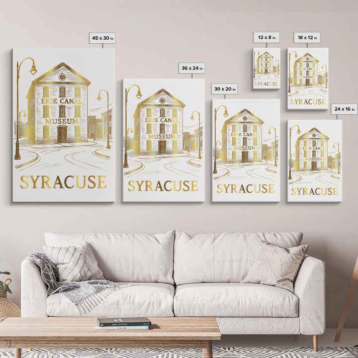 Syracuse Travel Poster, Canvas Print, Minimalist Poster Art, Syracuse Wall Art, Travel Poster Set, Travel Poster Art, Modern Wall Decor