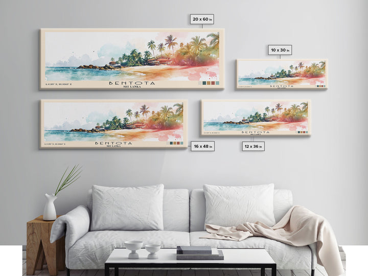 Bentota, Sri Lanka Watercolor Print, Vacation Gift, Sri Lanka Wall Art, Beach Painting, Beach Decor, Beach Or Lakehouse Art