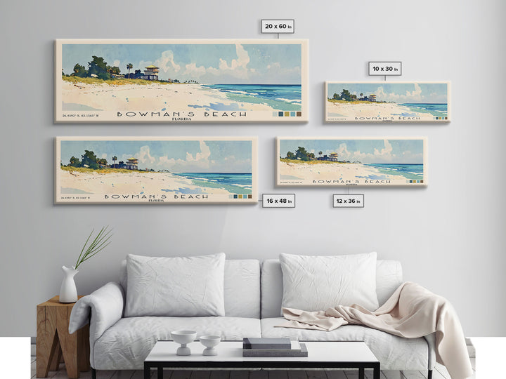 Bowman’s Beach, Florida Watercolor Print, Vacation Gift, Florida Wall Art, Vacation Wall Art, Vacatation Memories, Beach Decor, Beach Or Lakehouse Art