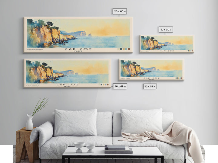 Cap Coz, France Watercolor Print, Vacation Gift, France Wall Art, Vacation Wall Art, Vacatation Memories, Beach Decor, Beach Or Lakehouse Art