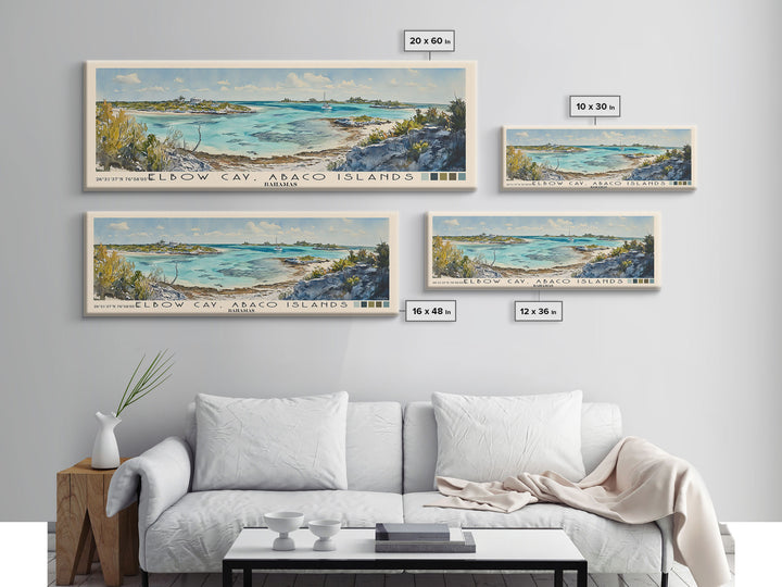 Elbow Cay, Abaco Islands, Bahamas Watercolor Beach Print, Vacation Gift, Bahamas Wall Art, Beach Painting, Beach Decor, Beach Painting