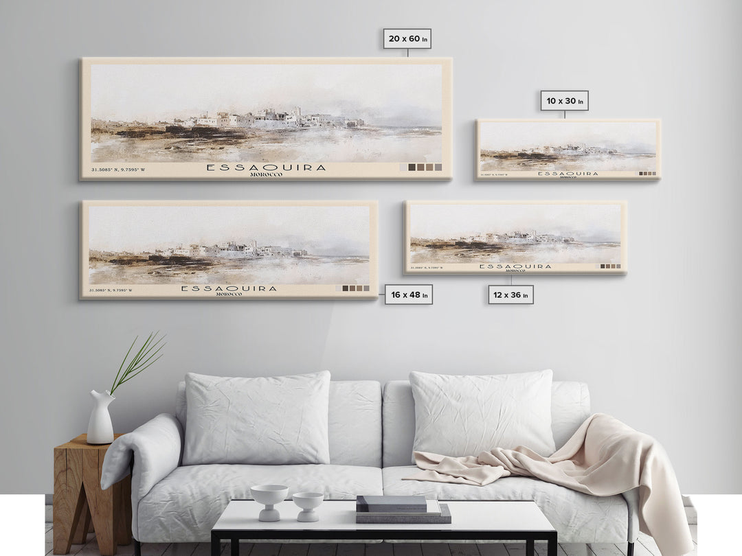 Essaouira, Morocco Watercolor Print, Vacation Gift, Morocco Wall Art, Beach Painting, Beach Decor, Beach Or Lakehouse Art