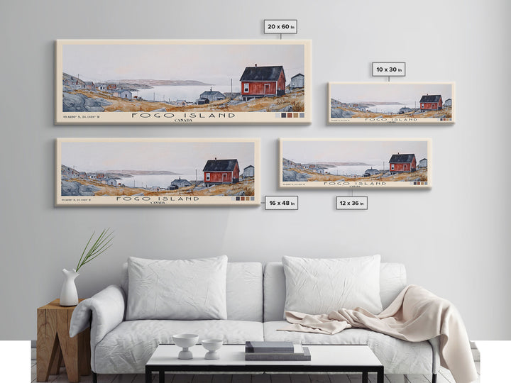 Fogo Island, Canada Watercolor Print, Vacation Gift, Canada Wall Art, Vacation Wall Art, Vacatation Memories, Beach Decor, Beach Or Lakehouse Art