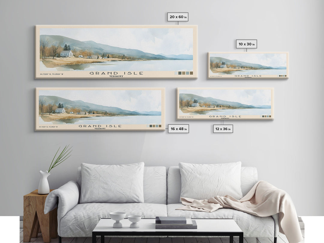 Grand Isle, Vermont Watercolor Print, Vacation Gift, Vermont Wall Art, Beach Painting, Beach Decor, Beach Or Lakehouse Art