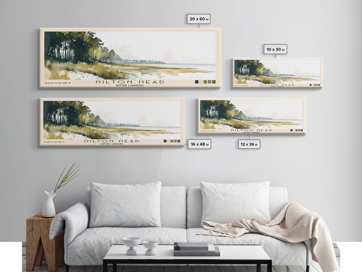 Hilton Head, South Carolina Watercolor Print, Vacation Gift, South Carolina Wall Art, Vacation Wall Art, Vacatation Memories, Beach Decor, Beach Or Lakehouse Art