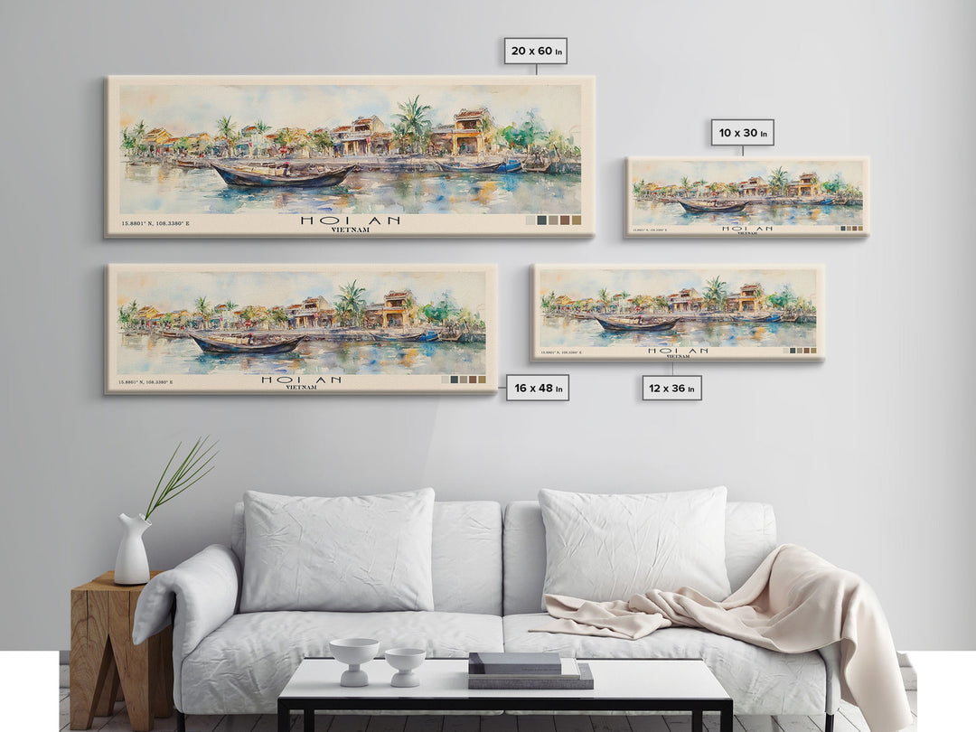 Hoi An, Vietnam Watercolor Print, Vacation Gift, Vietnam Wall Art, Vacation Wall Art, Vacatation Memories, Beach Decor, Beach Or Lakehouse Art