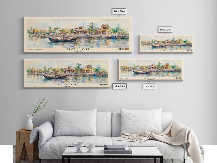 Hoi An, Vietnam Watercolor Print, Vacation Gift, Vietnam Wall Art, Vacation Wall Art, Vacatation Memories, Beach Decor, Beach Or Lakehouse Art