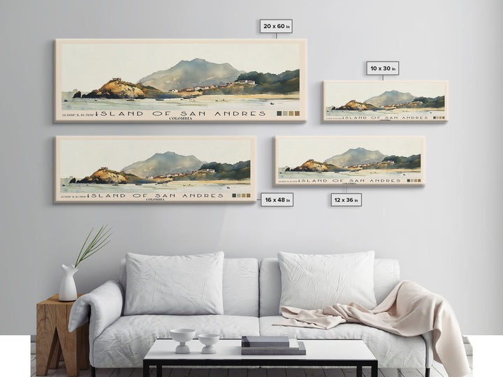 Island of San Andres, Colombia Watercolor Print, Vacation Gift, Colombia Wall Art, Beach Painting, Beach Decor, Beach Or Lakehouse Art