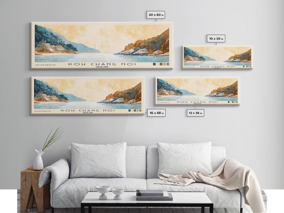 Koh Chang Noi, Thailand Watercolor Print, Vacation Gift, Thailand Wall Art, Beach Painting, Beach Decor, Beach Or Lakehouse Art