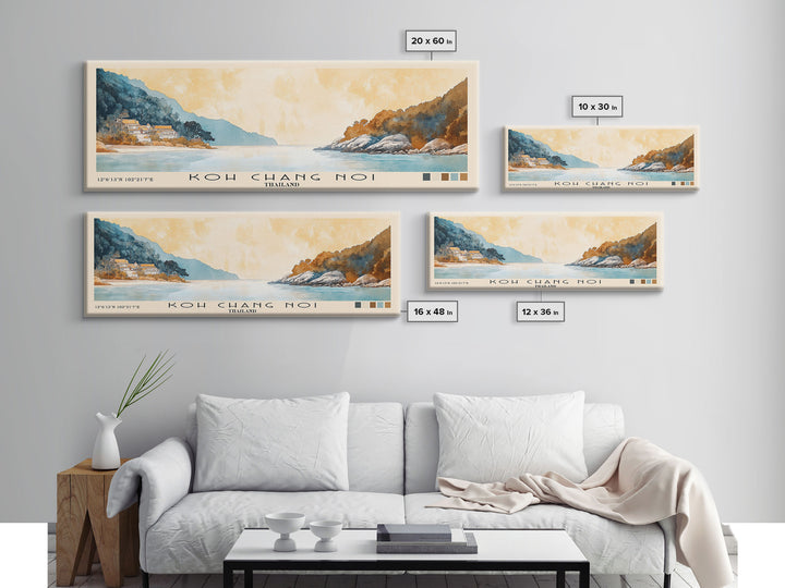 Koh Chang Noi, Thailand Watercolor Print, Vacation Gift, Thailand Wall Art, Beach Painting, Beach Decor, Beach Or Lakehouse Art