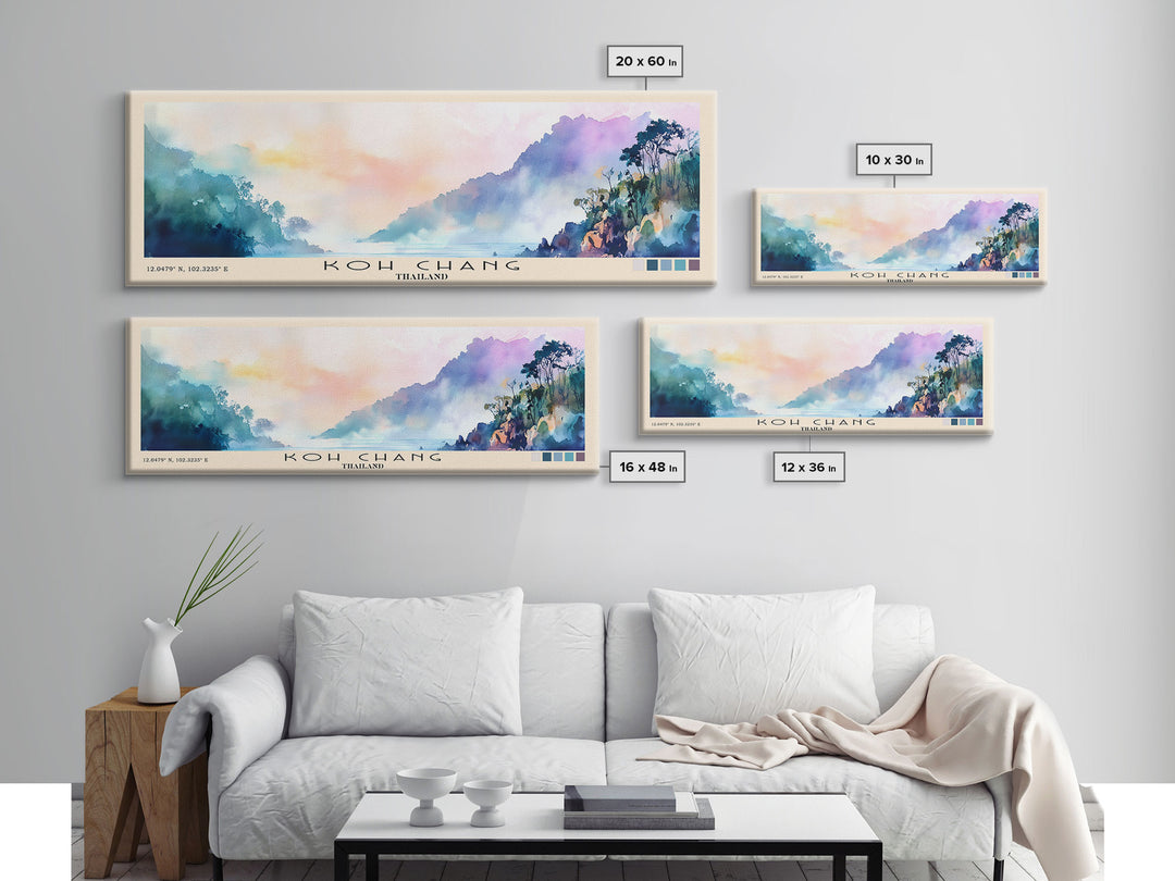 Koh Chang, Thailand Watercolor Print, Vacation Gift, Thailand Wall Art, Vacation Wall Art, Vacatation Memories, Beach Decor, Beach Or Lakehouse Art