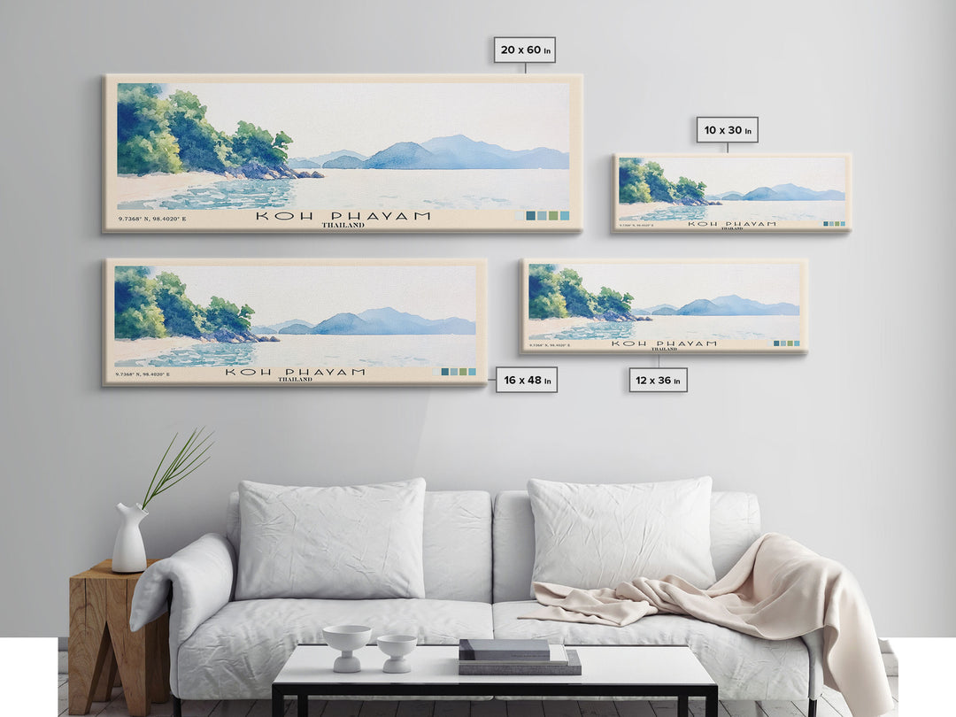 Koh Phayam, Thailand Watercolor Beach Print, Vacation Gift, Thailand Wall Art, Beach Painting, Beach Decor, Beach Painting