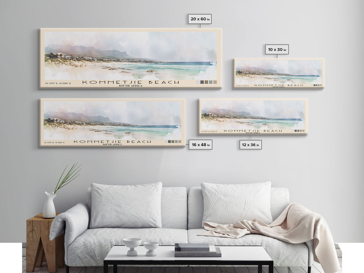 Kommetjie Beach, South Africa Watercolor Print, Vacation Gift, South Africa Wall Art, Vacation Wall Art, Vacatation Memories, Beach Decor, Beach Or Lakehouse Art