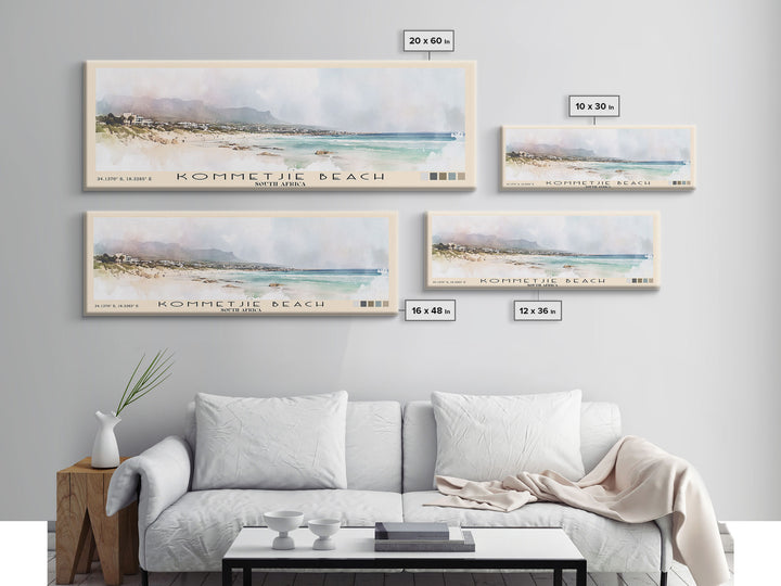 Kommetjie Beach, South Africa Watercolor Print, Vacation Gift, South Africa Wall Art, Vacation Wall Art, Vacatation Memories, Beach Decor, Beach Or Lakehouse Art