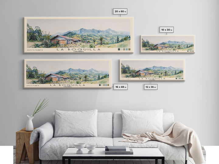 La Boquilla, Colombia Watercolor Beach Print, Vacation Gift, Colombia Wall Art, Beach Painting, Beach Decor, Beach Painting