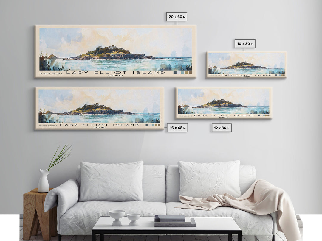 Lady Elliot Island, Australia Watercolor Print, Vacation Gift, Australia Wall Art, Beach Painting, Beach Decor, Beach Or Lakehouse Art