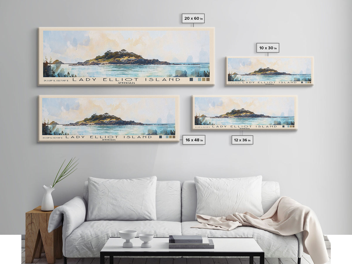 Lady Elliot Island, Australia Watercolor Print, Vacation Gift, Australia Wall Art, Beach Painting, Beach Decor, Beach Or Lakehouse Art