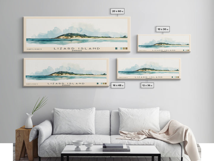 Lizard Island, Australia Watercolor Beach Print, Vacation Gift, Australia Wall Art, Beach Painting, Beach Decor, Beach Painting