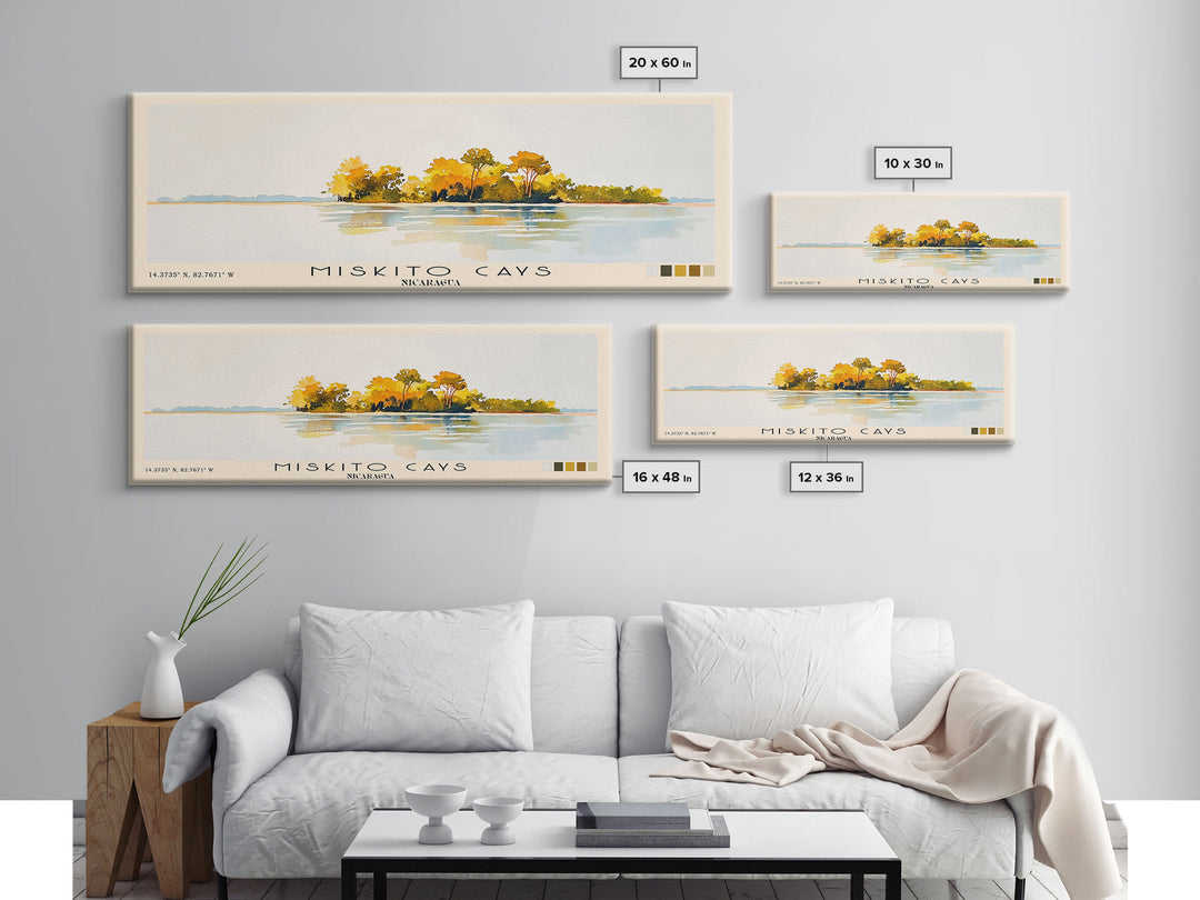 Miskito Cays, Nicaragua Watercolor Print, Vacation Gift, Nicaragua Wall Art, Beach Painting, Beach Decor, Beach Or Lakehouse Art