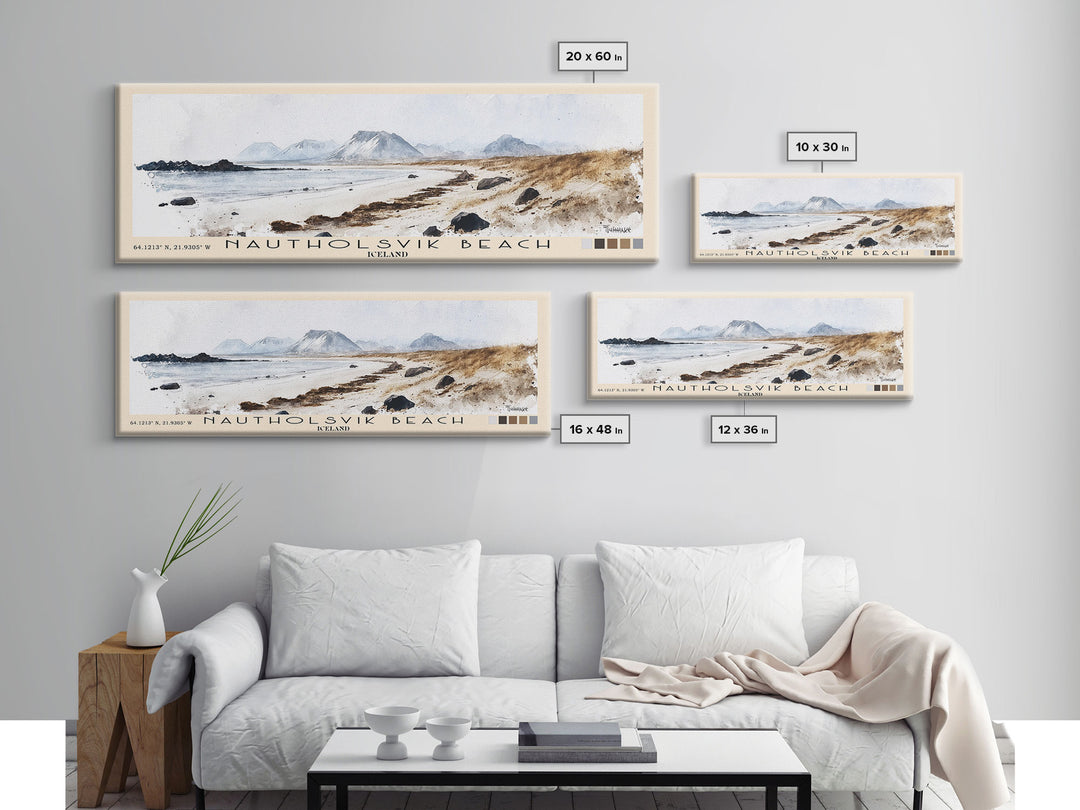 Nautholsvik Beach, Iceland Watercolor Print, Vacation Gift, Iceland Wall Art, Vacation Wall Art, Vacatation Memories, Beach Decor, Beach Or Lakehouse Art