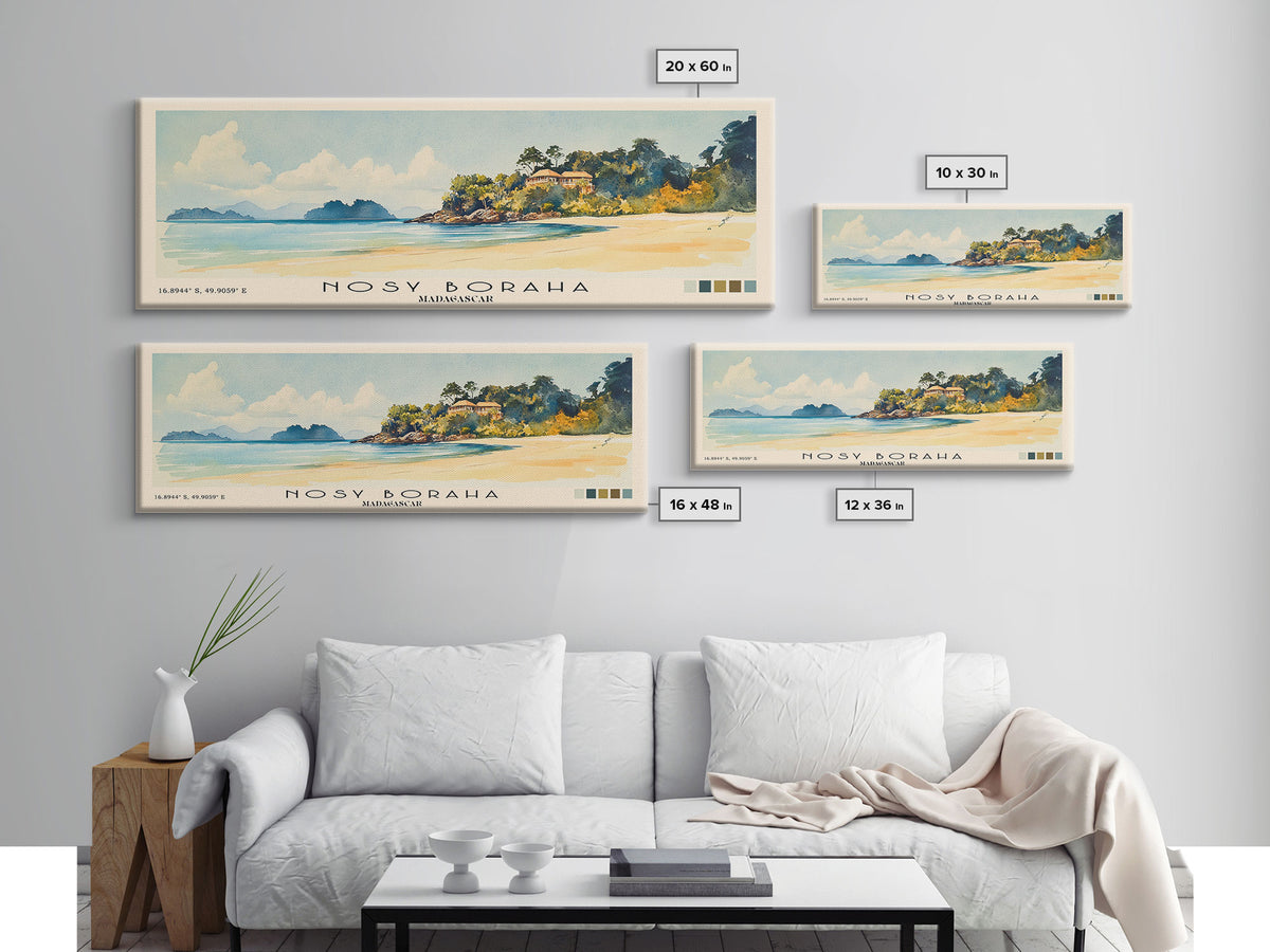 Nosy Boraha, Madagascar Watercolor Print, Vacation Gift, Madagascar Wall Art, Vacation Wall Art, Vacatation Memories, Beach Decor, Beach Or Lakehouse Art