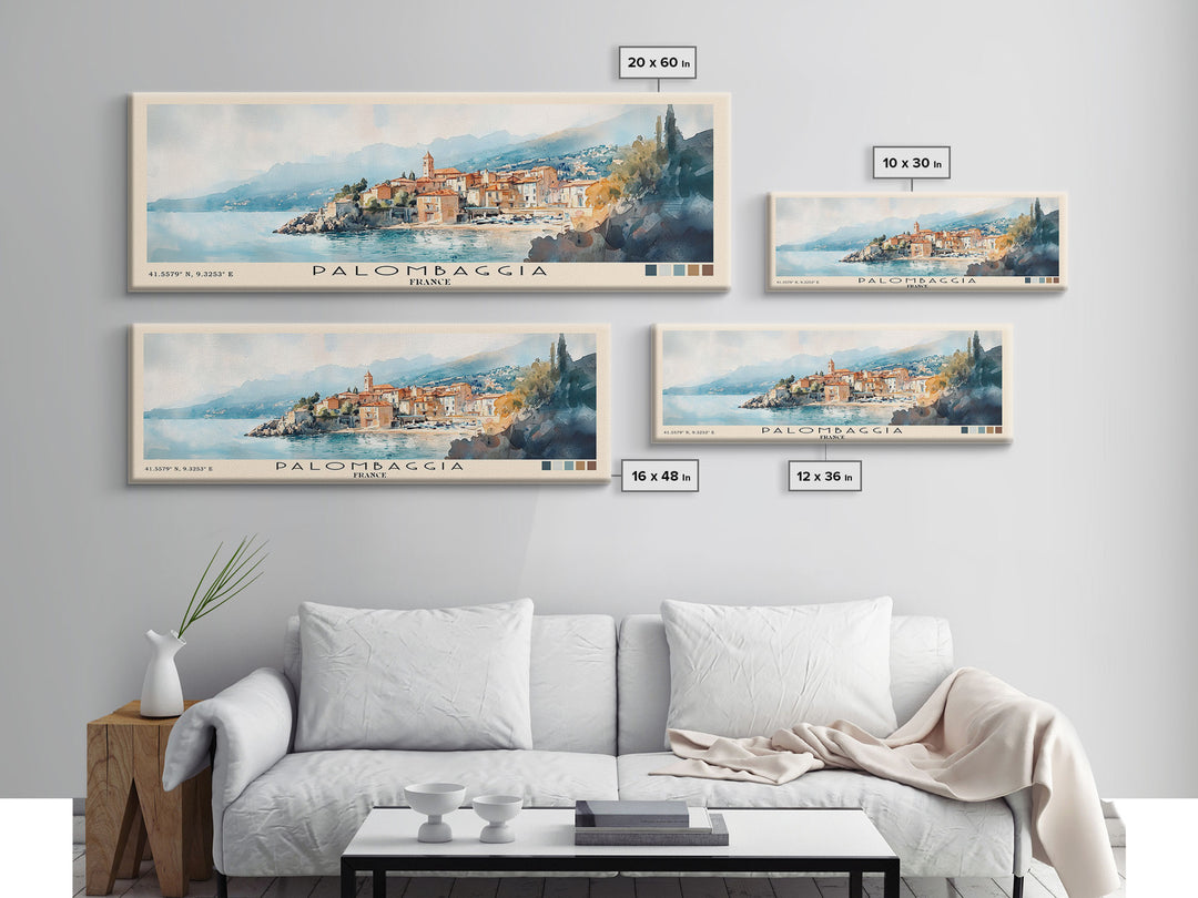 Palombaggia, France Watercolor Print, Vacation Gift, France Wall Art, Beach Painting, Beach Decor, Beach Or Lakehouse Art