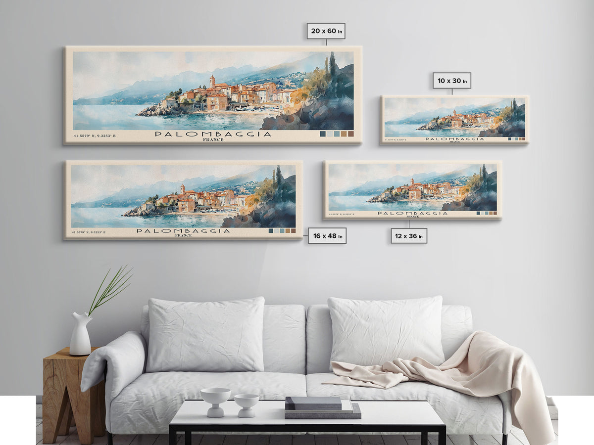 Palombaggia, France Watercolor Print, Vacation Gift, France Wall Art, Beach Painting, Beach Decor, Beach Or Lakehouse Art