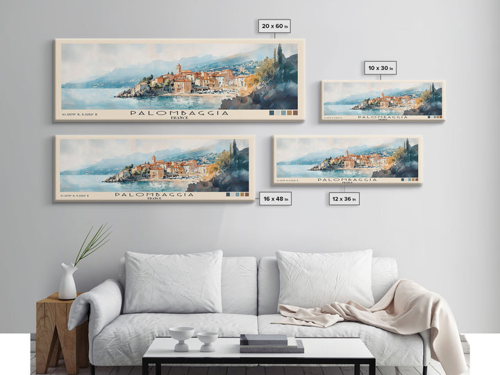 Palombaggia, France Watercolor Print, Vacation Gift, France Wall Art, Beach Painting, Beach Decor, Beach Or Lakehouse Art