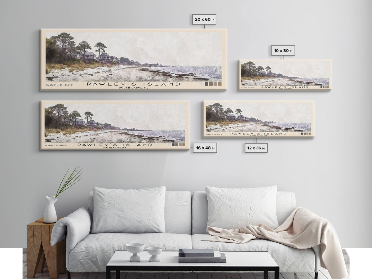 Pawley's Island, South Carolina Watercolor Print, Vacation Gift, South Carolina Wall Art, Beach Painting, Beach Decor, Beach Or Lakehouse Art