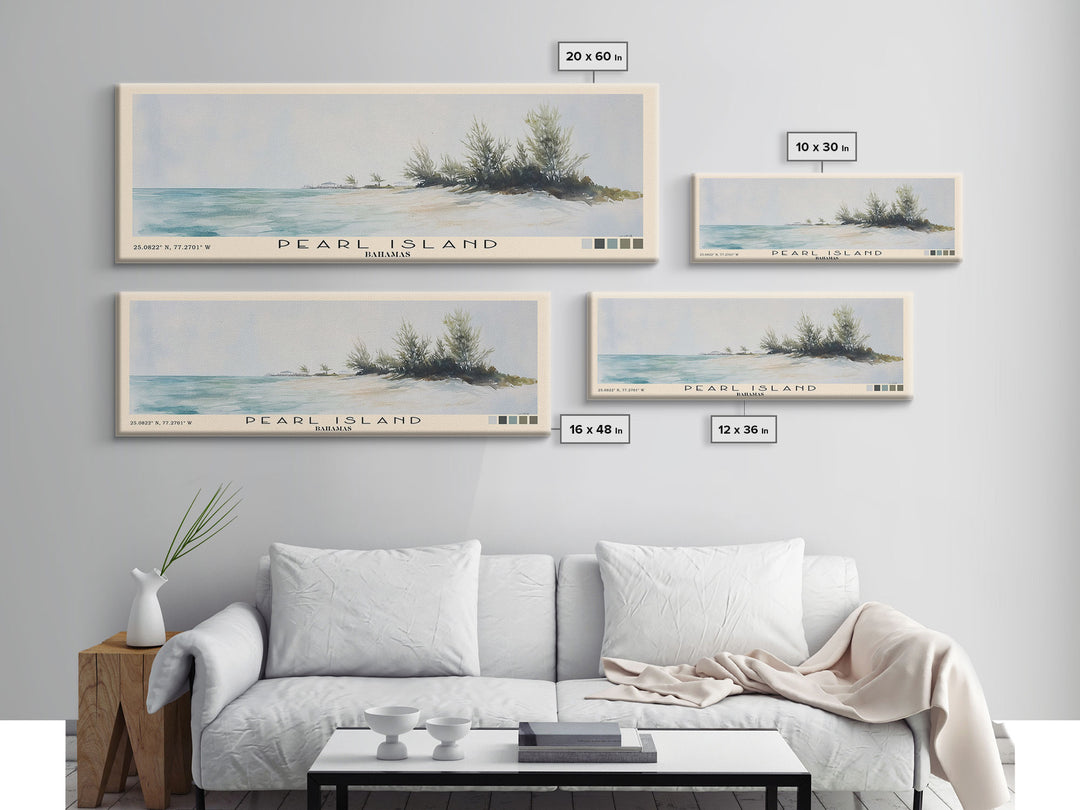 Pearl Island, Bahamas Watercolor Print, Vacation Gift, Bahamas Wall Art, Vacation Wall Art, Vacatation Memories, Beach Decor, Beach Or Lakehouse Art
