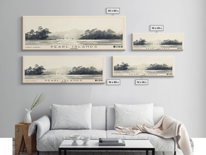 Pearl Islands, Panamá Watercolor Print, Vacation Gift, Panamá Wall Art, Beach Painting, Beach Decor, Beach Or Lakehouse Art