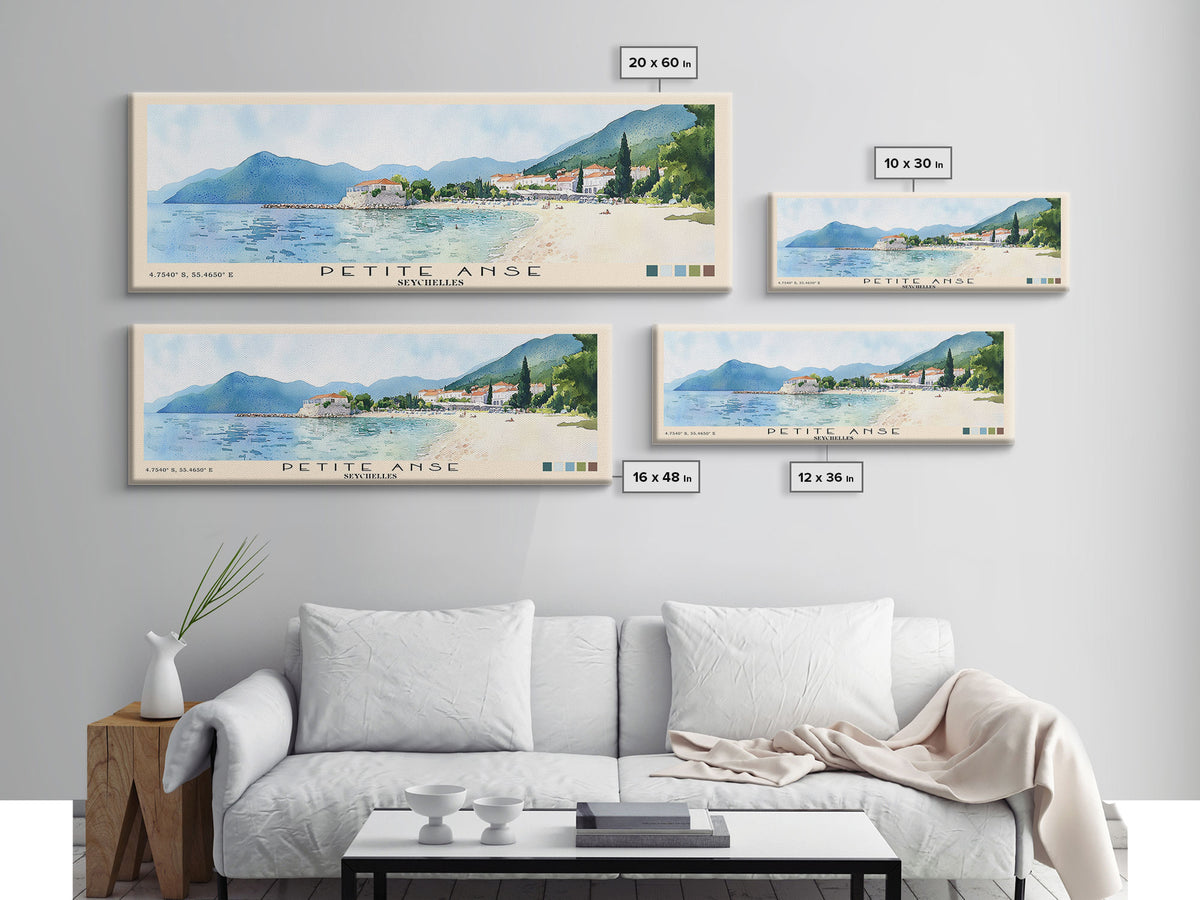 Petite Anse, Seychelles Watercolor Print, Vacation Gift, Seychelles Wall Art, Vacation Wall Art, Vacatation Memories, Beach Decor, Beach Or Lakehouse Art