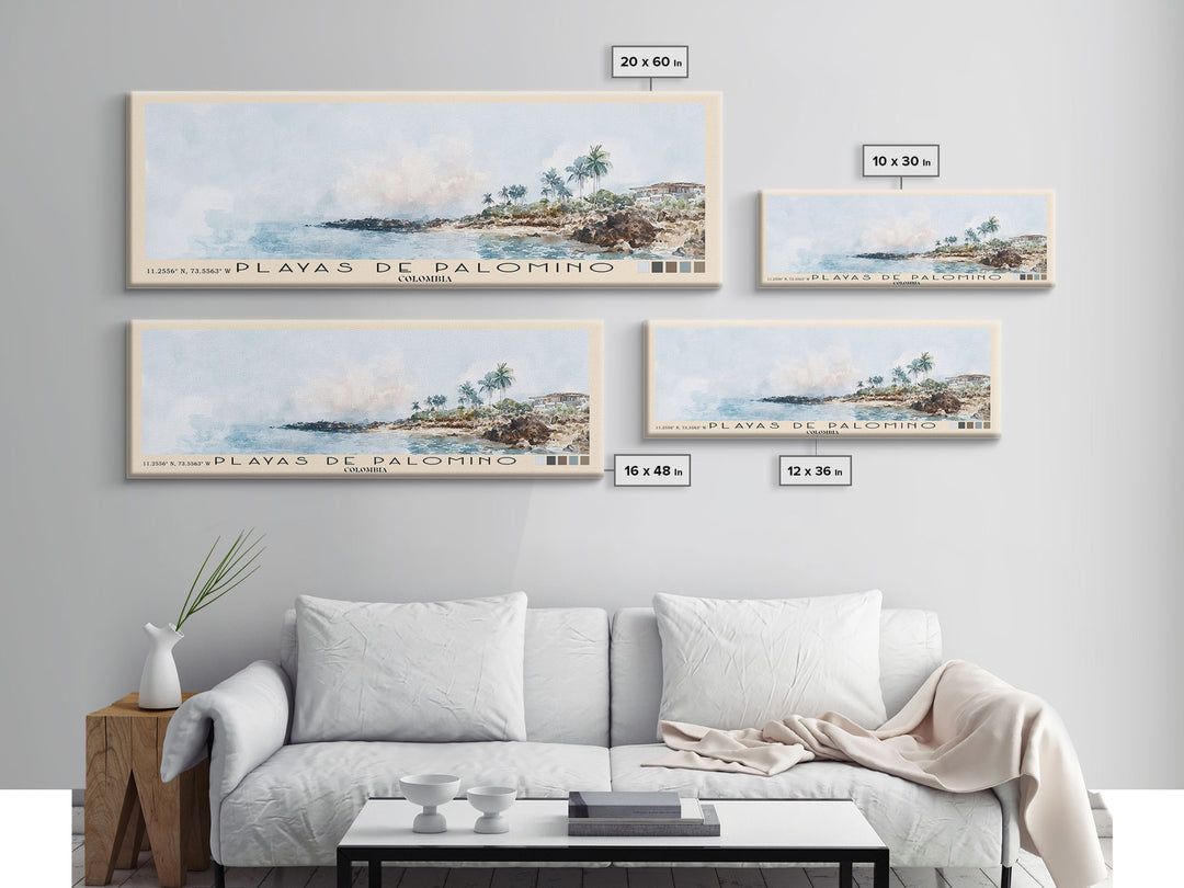 Playas de Palomino, Colombia Watercolor Print, Vacation Gift, Colombia Wall Art, Beach Painting, Beach Decor, Beach Or Lakehouse Art