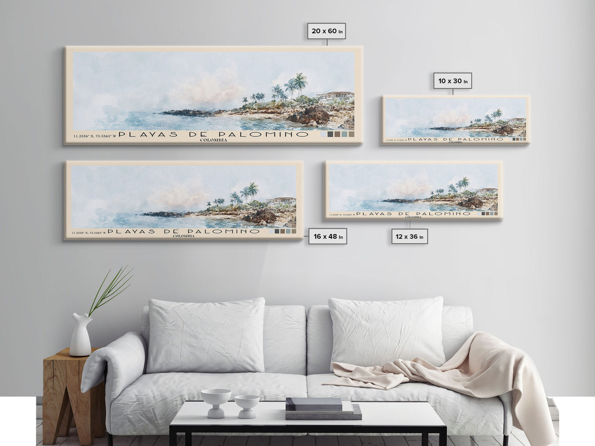 Playas de Palomino, Colombia Watercolor Print, Vacation Gift, Colombia Wall Art, Beach Painting, Beach Decor, Beach Or Lakehouse Art
