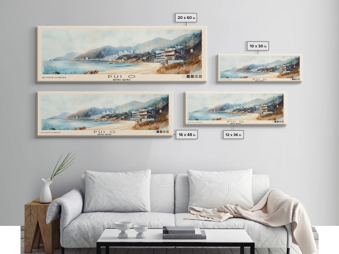 Pui O, Hong Kong Watercolor Print, Vacation Gift, Hong Kong Wall Art, Vacation Wall Art, Vacatation Memories, Beach Decor, Beach Or Lakehouse Art