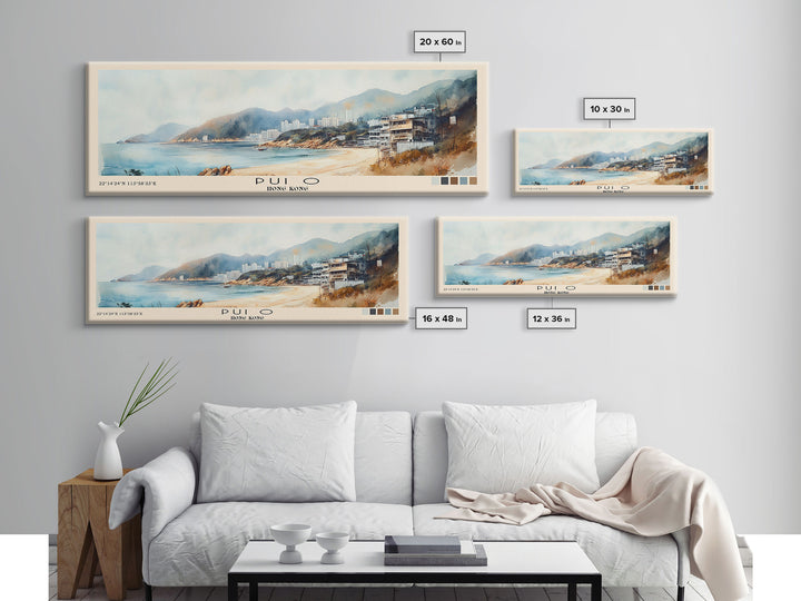 Pui O, Hong Kong Watercolor Print, Vacation Gift, Hong Kong Wall Art, Vacation Wall Art, Vacatation Memories, Beach Decor, Beach Or Lakehouse Art