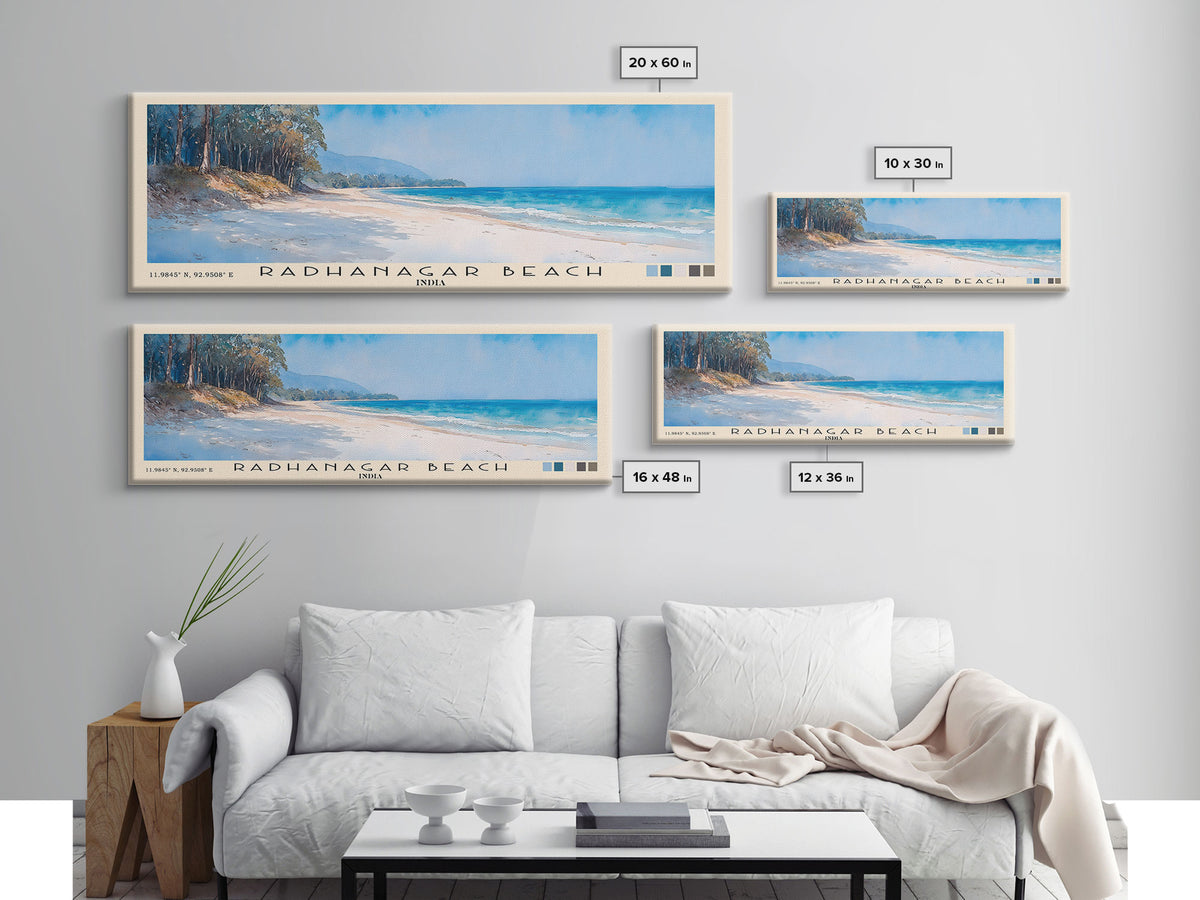 Radhanagar Beach, India Watercolor Print, Vacation Gift, India Wall Art, Beach Painting, Beach Decor, Beach Or Lakehouse Art