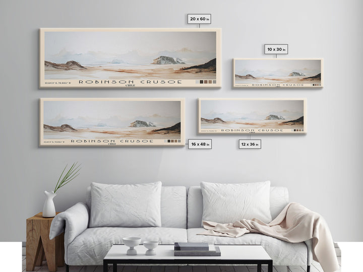 Robinson Crusoe, Chile Watercolor Print, Vacation Gift, Chile Wall Art, Vacation Wall Art, Vacatation Memories, Beach Decor, Beach Or Lakehouse Art